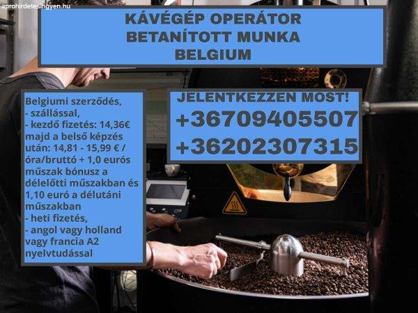 Betanított gépkezelő Belgium