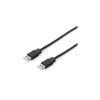 Equip Kábel - 128871 (USB2.0, A-A kábel, apa/apa, duplán árn